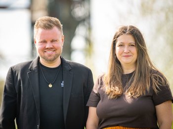 Fraktionsvorsitzende Christian Pelikan und Alina Böhme