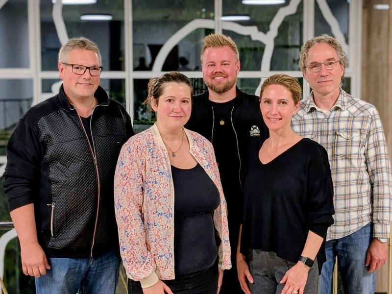 v.l.n.r.: Torsten Wittrock, Alina Böhme, Christian Pelikan, Taibe Qorri und Steffen Richter