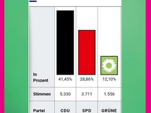 Wahlergebnis in Neukirchen-Vluyn 2025: Die Grünen erhalten 12,10 Prozent der Stimmen